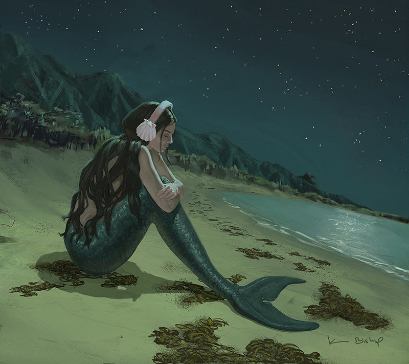 Sad Mermaid LBX print – Ken Bishop Art